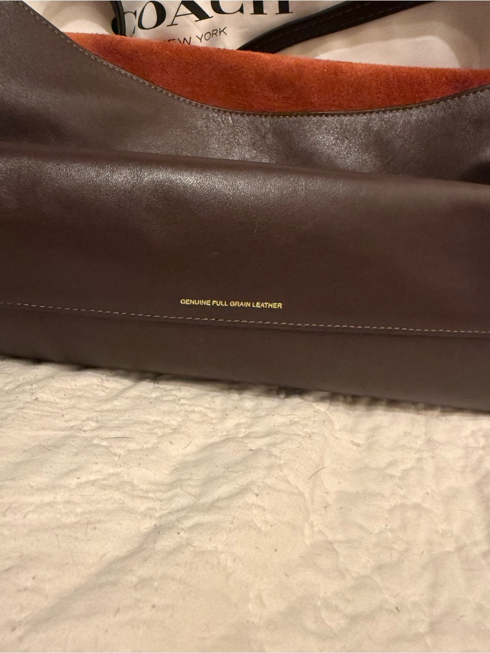Coach Chelsea Shoulder Bag 30 Maple/Brass - Picture 7 of 7